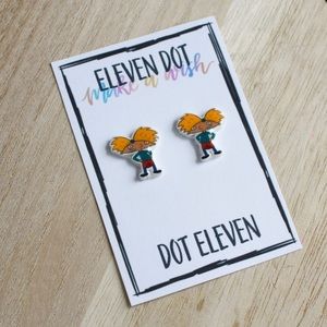 Hey Arnold Football Head Cartoon 90’s Earrings